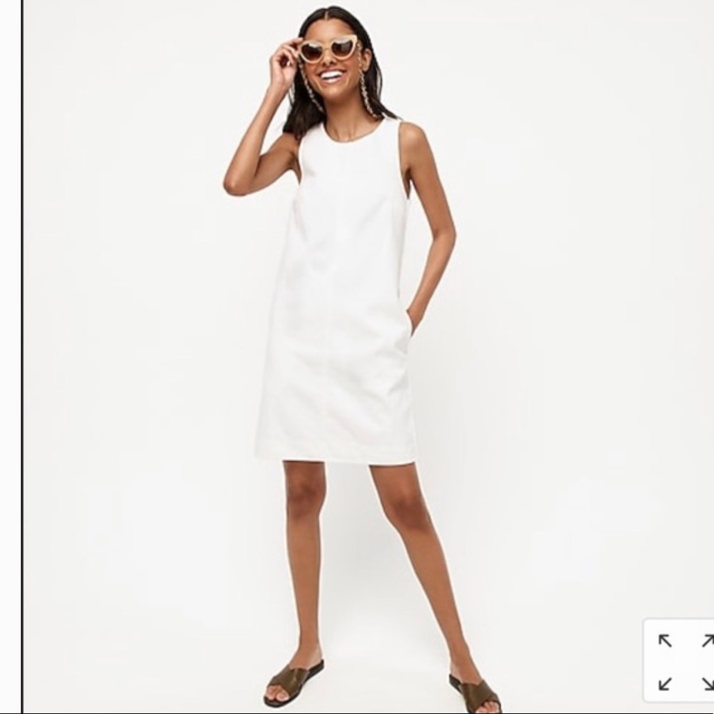 Jcrew white jean dress